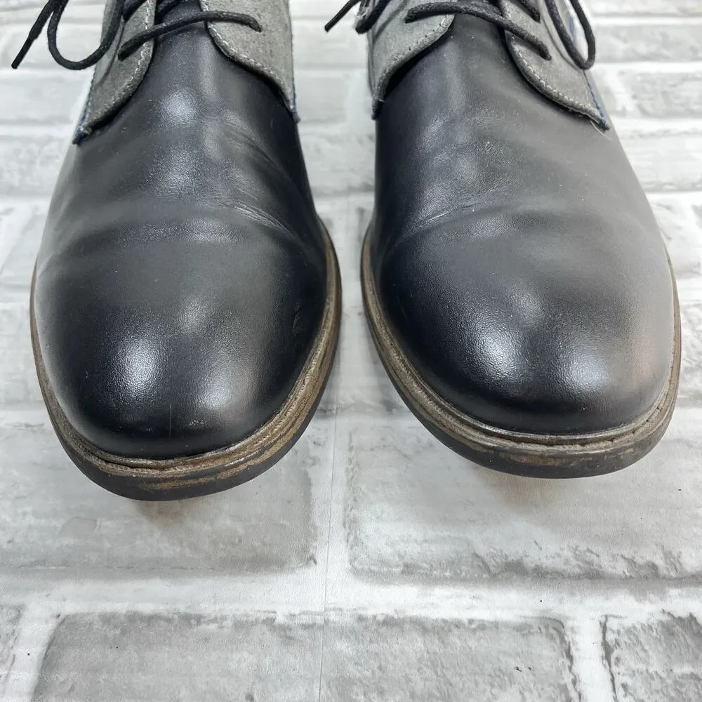 Original Penguin Plain Toe 2 Men's Size 13 Black and Gray Leather Dress Shoes